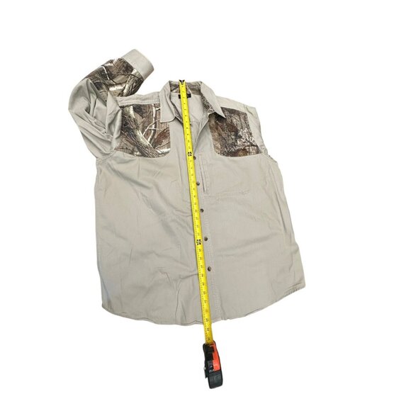Gander Mountain Guide Series Real Tree Shirt Men XL Hunting Shooting Camo Khaki - Picture 11 of 12